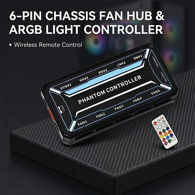 SysCooling ARGB PWM Fan Contro - Fan Hub Rgb Controller ulasan dan harga