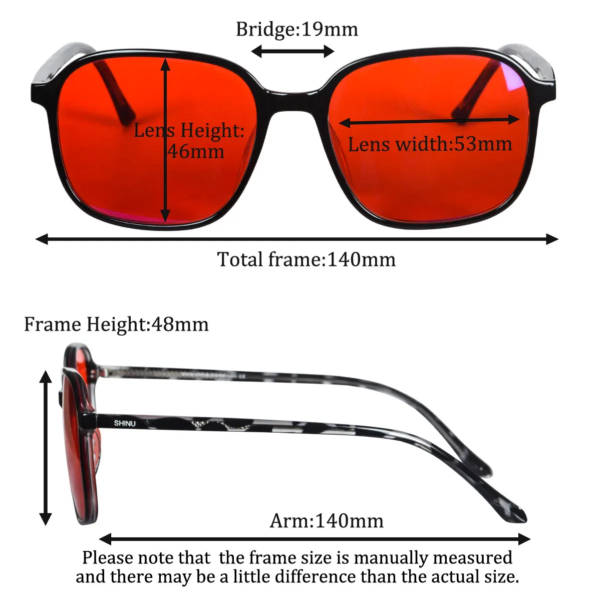 SHINU Blue Light Filter Glasse - Gaming Glasses Tinted ulasan dan harga