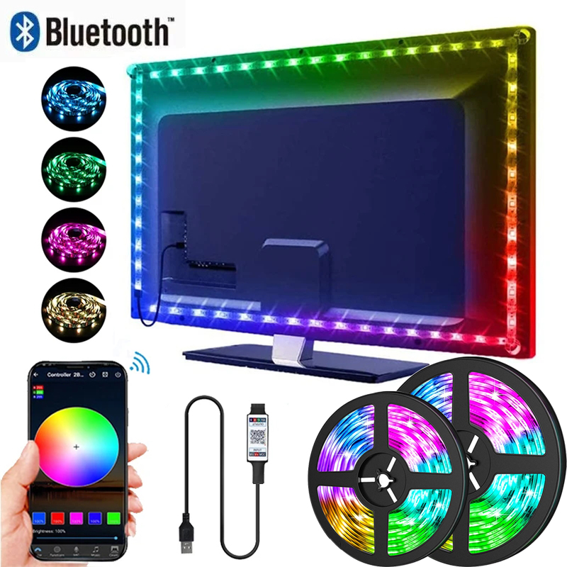 RGB 5050 LED Strip Lights Remo - Gaming Accessories Wall ulasan dan harga