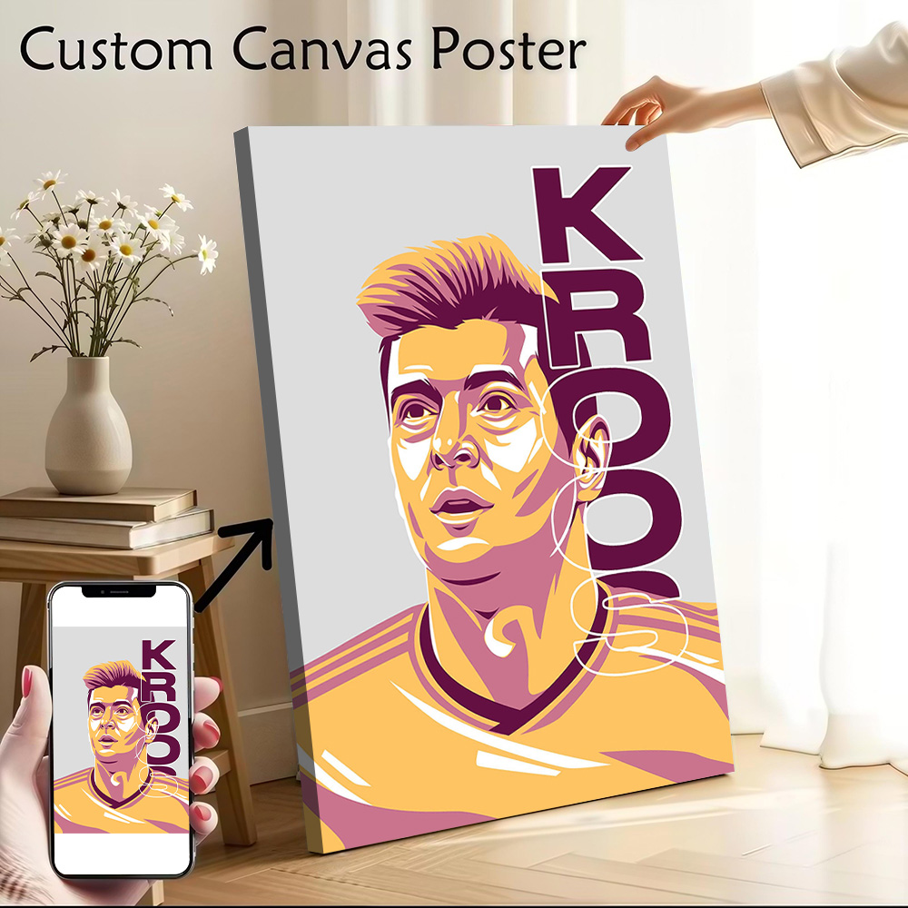 Toni Kroos Canvas Wall Arts Po - Gaming Accessories Wall ulasan dan harga