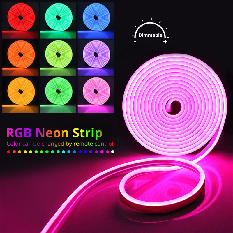 USB LED Neon Rope Lights, RGB  - Gaming Accessories Wall ulasan dan harga