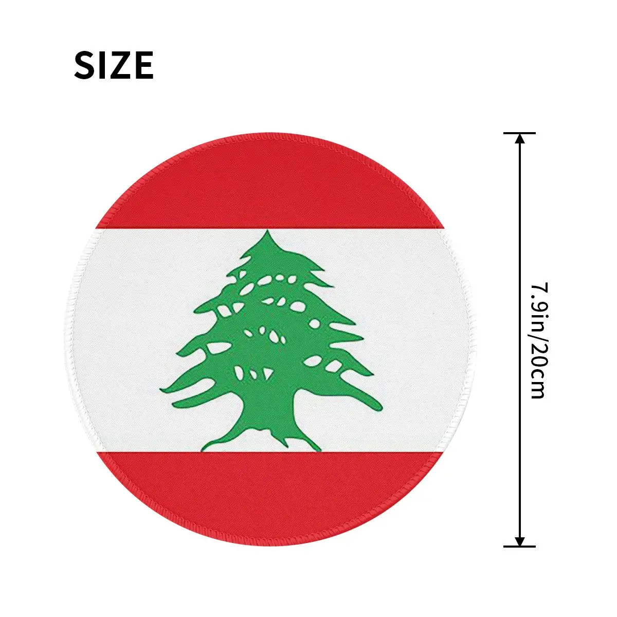 Flag Of Lebanon Round Mouse Pa - Gaming Accessories Lebanon ulasan dan harga