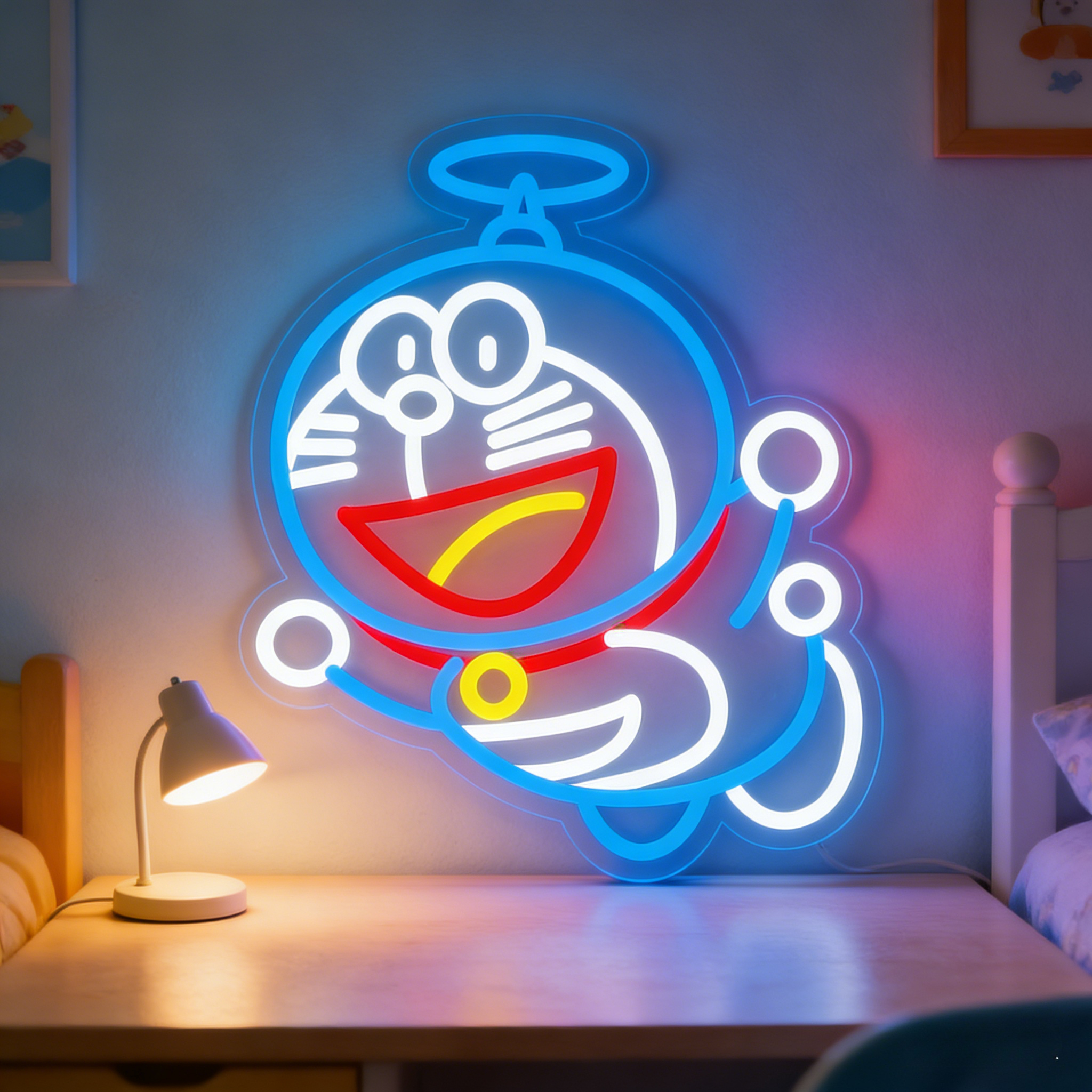 Doraemon Neon Sign LED USB Dim - Gaming Accessories Led ulasan dan harga